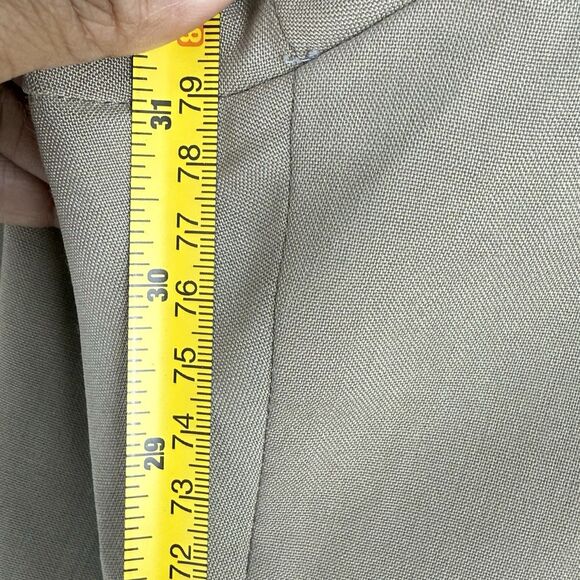 Vintage Dress Pants Pleated Front Cuffed Hems Mens 32 x 31 Beige - Picture 15 of 16